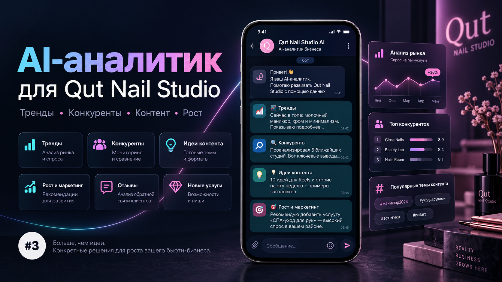 AI-система клиентского сервиса и записи для Qut Nail Studio