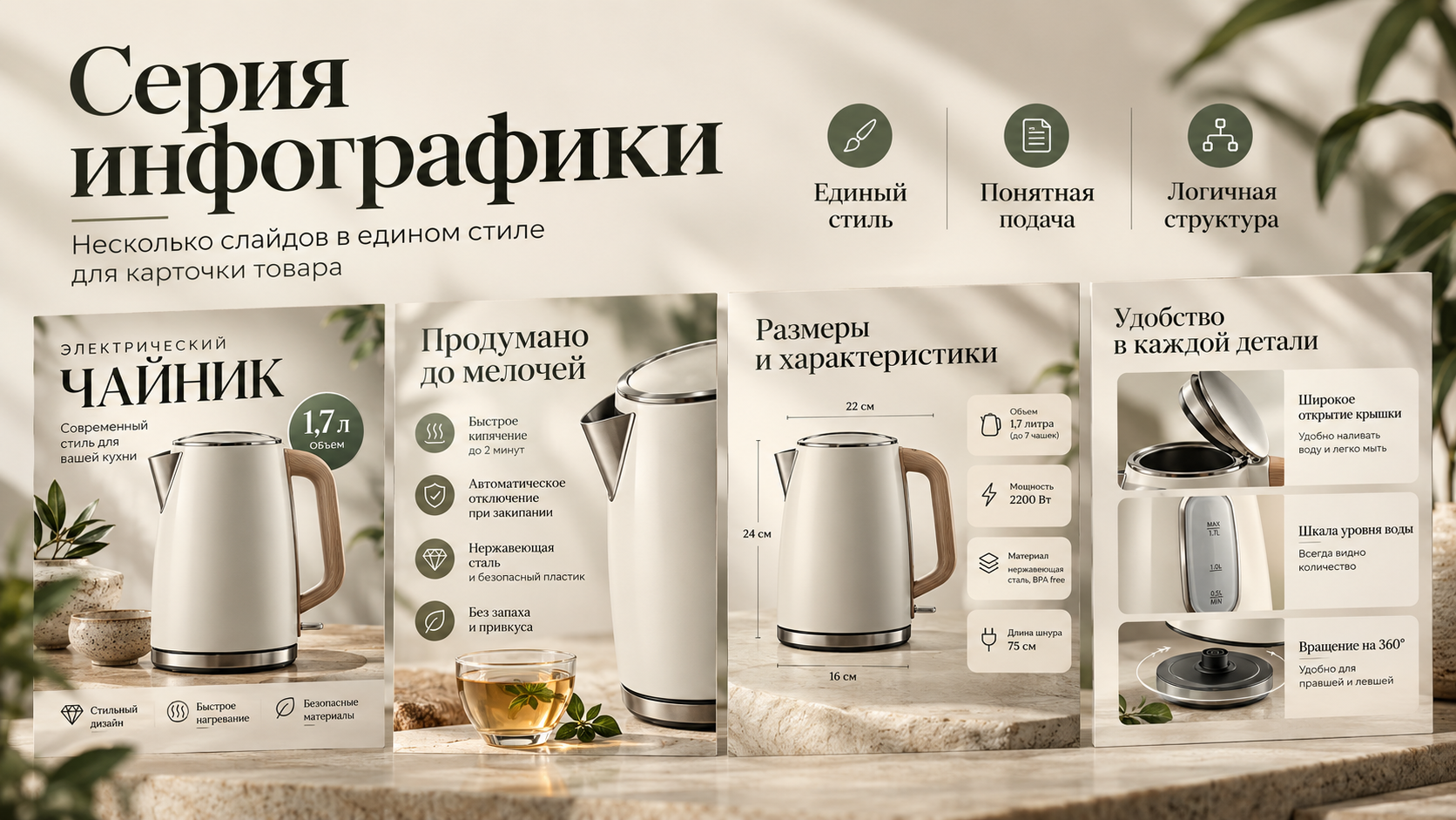 Сделаю серию инфографики для карточки товара