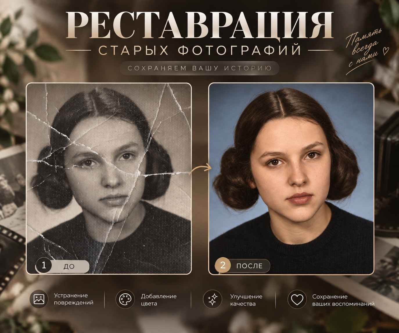 Реставрация старых фотографий
